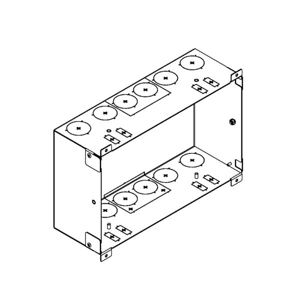 Produktbild WAD 146 600  -  Wandauslass WAD Gehäuse Typ 46 für Steckdoseneinsatz vertikal